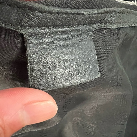 Black leather Gucci slouchy bamboo jungle hobo with tassel - Picture 8 of 14